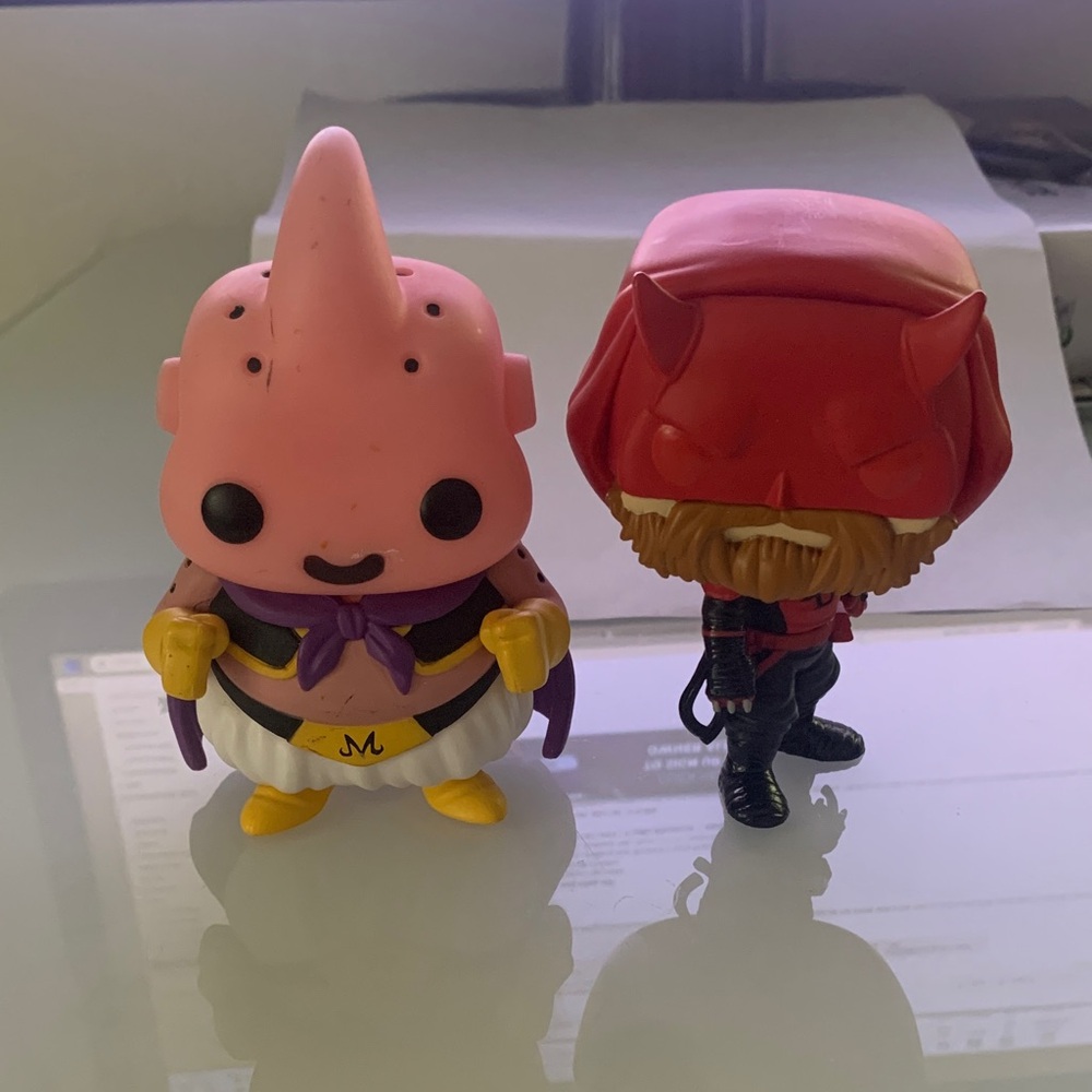 Funko Pink Majin Buu & Red Hood Duo Vinyl Figure Set